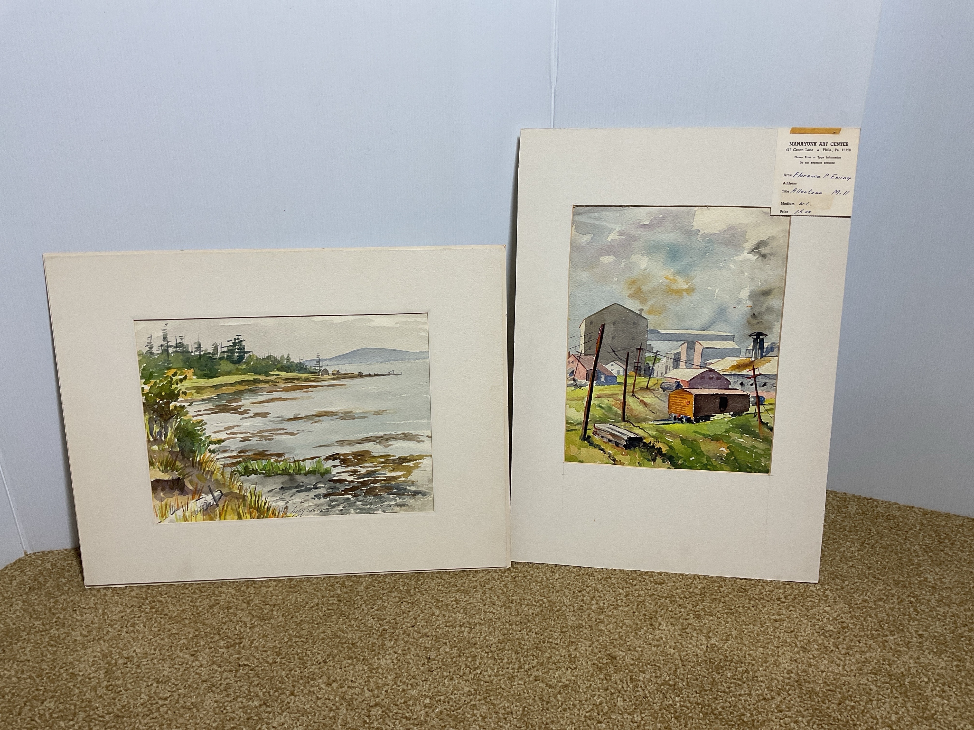 Artwork by Florence Prince Ewing, Watercolor Landscape and Still Life Paintings, Made of Watercolor