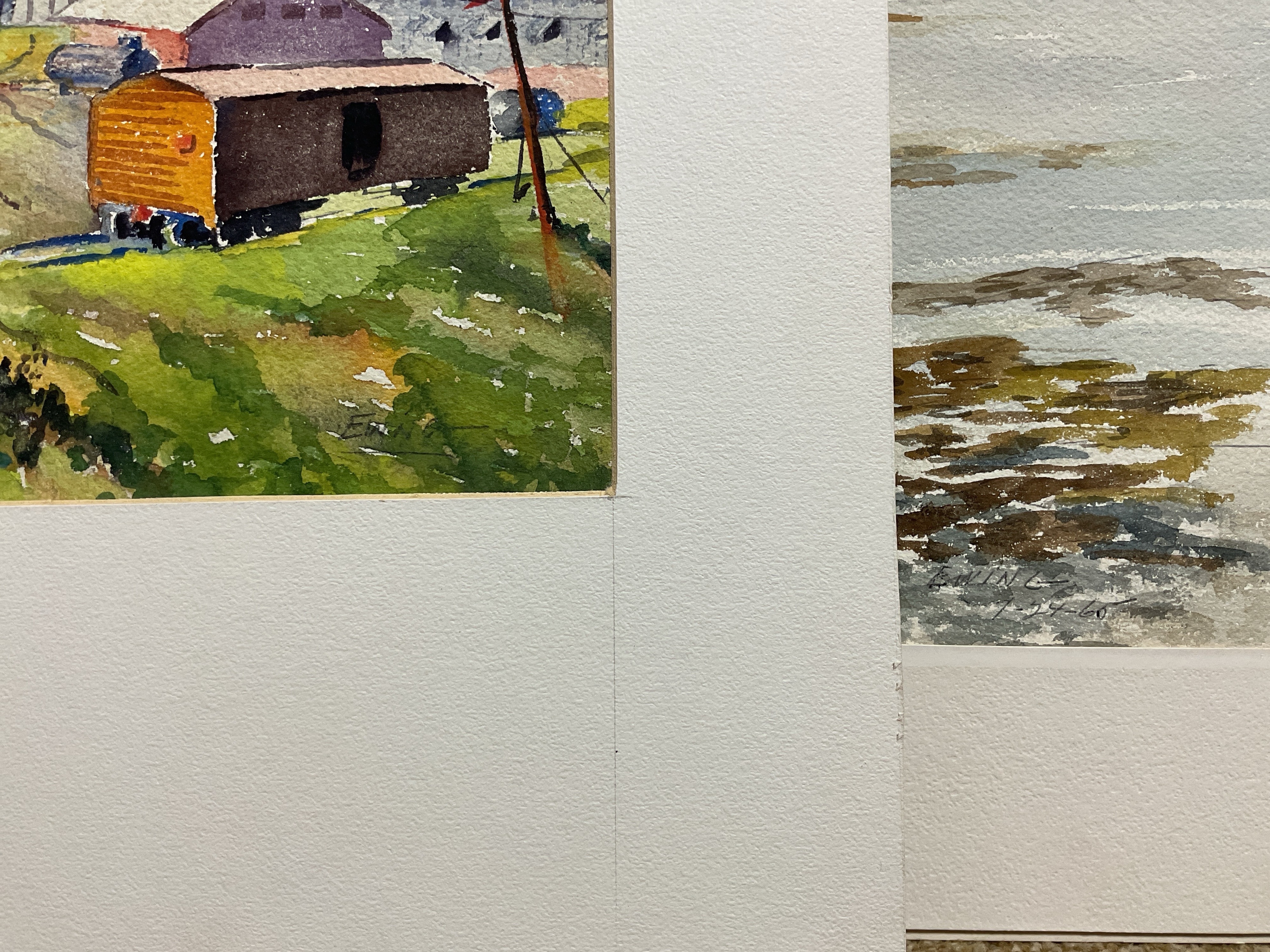 Artwork by Florence Prince Ewing, Watercolor Landscape and Still Life Paintings, Made of Watercolor