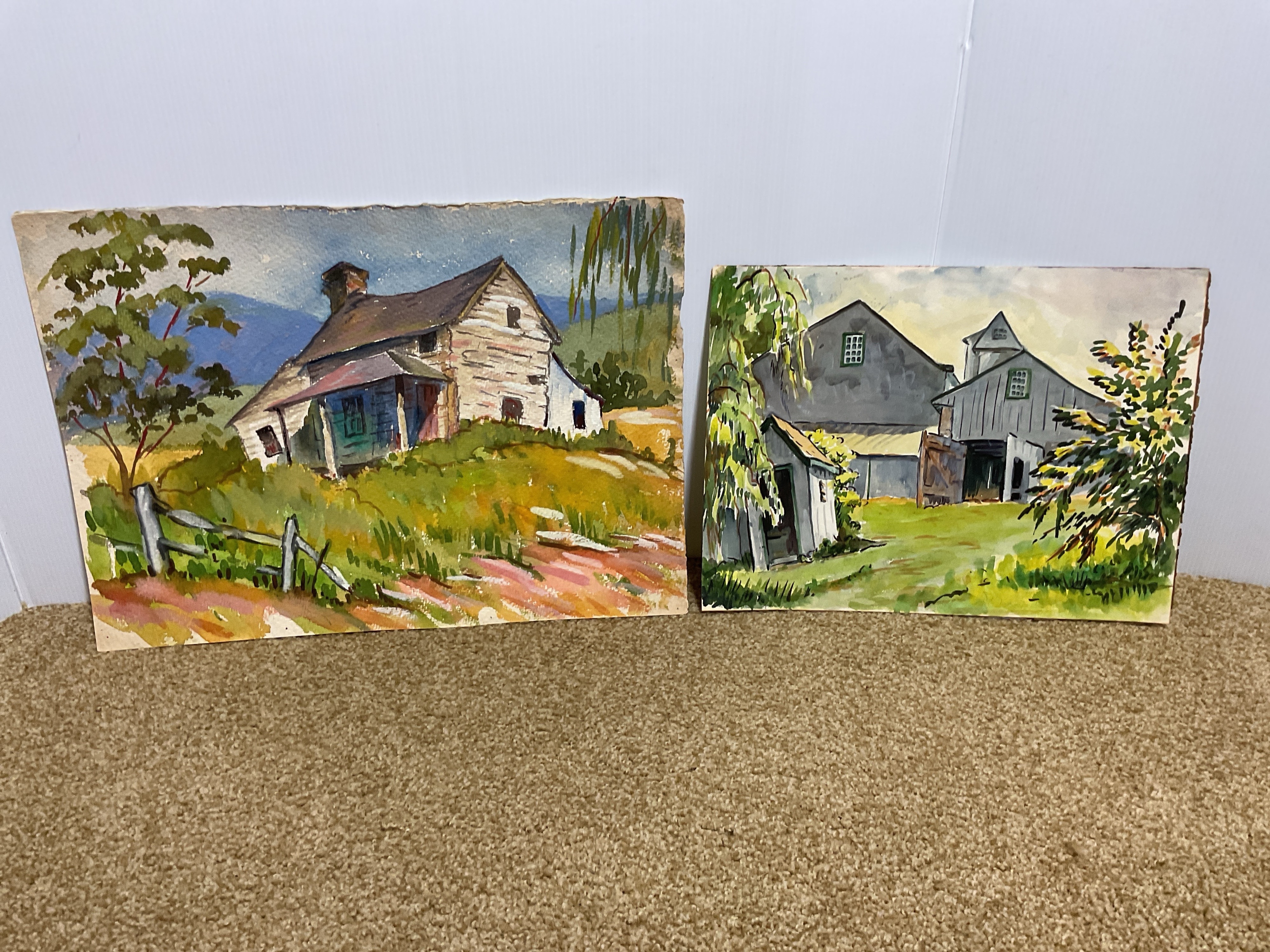 Artwork by Florence Prince Ewing, Watercolor Landscape and Still Life Paintings, Made of Watercolor