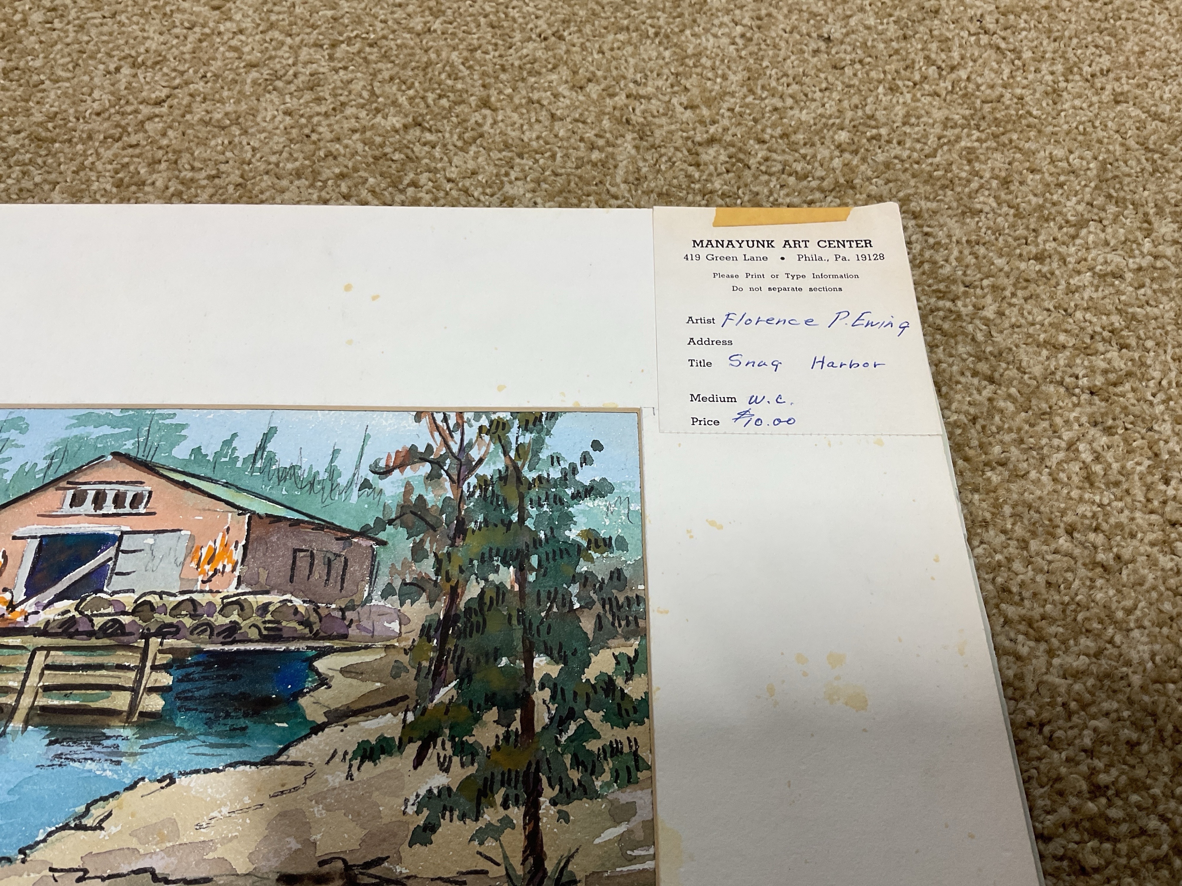 Artwork by Florence Prince Ewing, Watercolor Paintings, Made of Watercolor