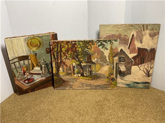 Oil Paintings on Canvas by Florence Prince Ewing