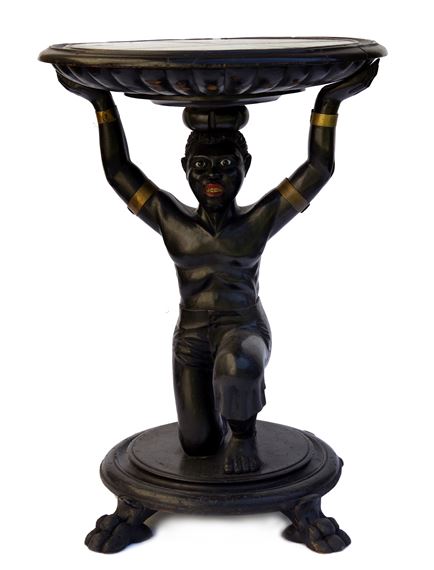 Venetian table in the shape of a Moor - Viennese School, 18th Century