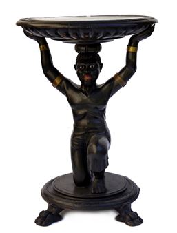 Venetian table in the shape of a Moor - Viennese School, 18th Century