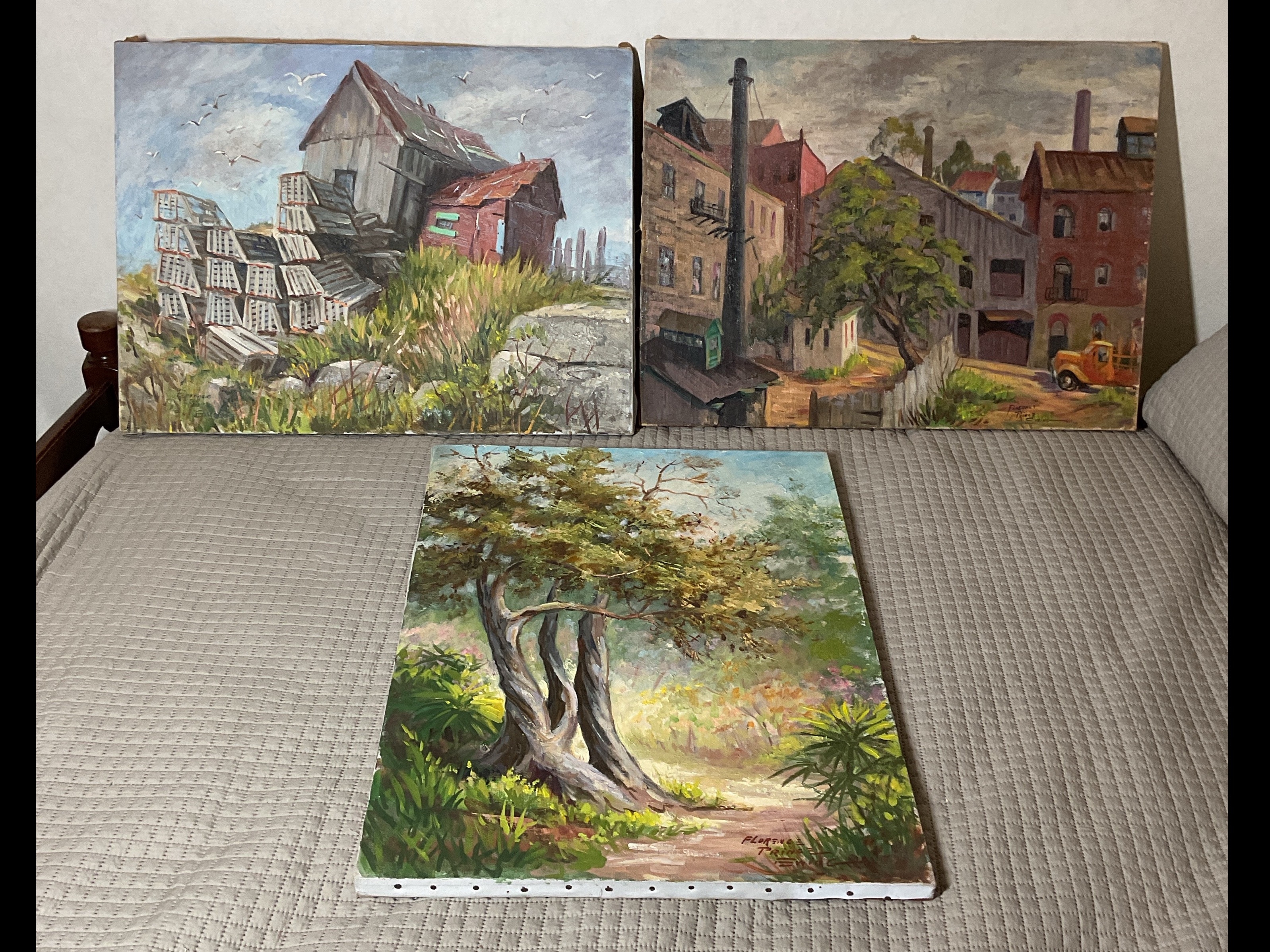 Artwork by Florence Prince Ewing, Oil Paintings on Canvas, Made of Oil Paintings on Canvas