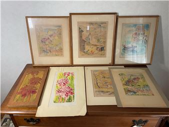 Block Prints and Paintings - Florence Prince Ewing
