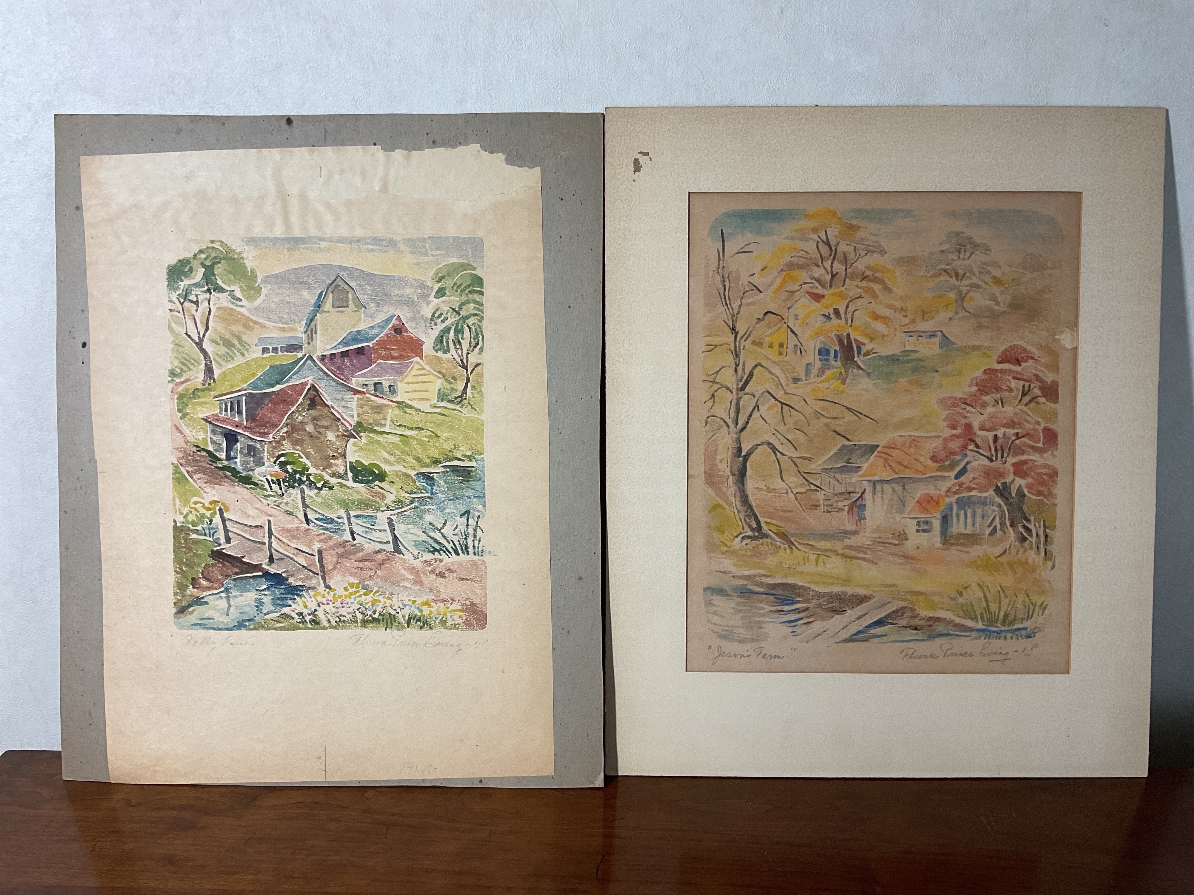 Artwork by Florence Prince Ewing, Block Prints and Paintings, Made of Color block prints