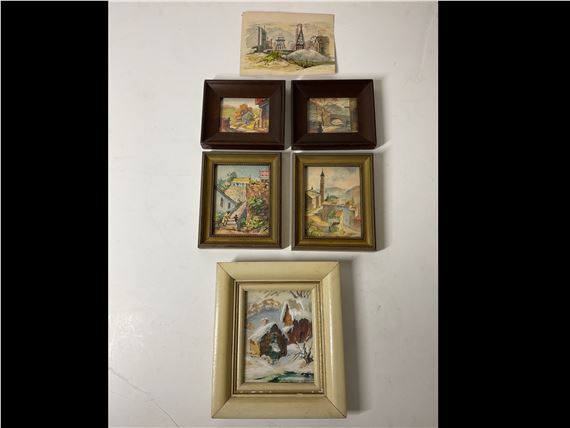 Six watercolor paintings