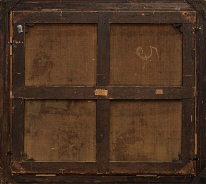 Artwork by Léonie Blondel, Basket of dahlias, Made of Oil on canvas