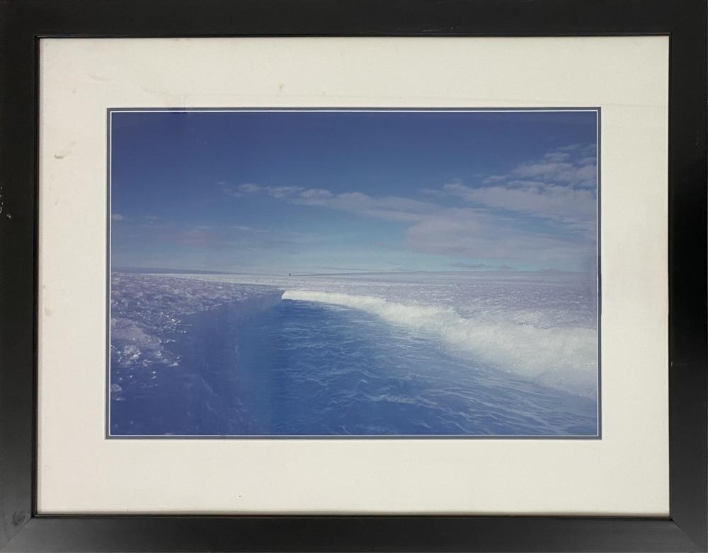 Artwork by Felicity Jenkins, Ice Shelf, Antarctica 1999, Made of colour photograph