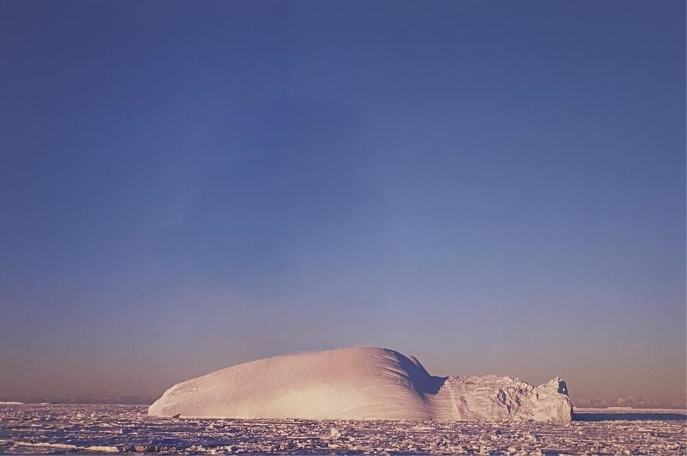 Artwork by Felicity Jenkins, Rounded Iceberg, Antarctica 1999, Made of colour photograph