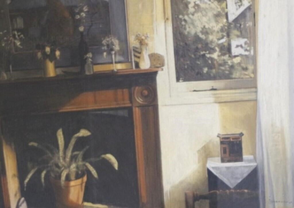 Greg Hansell | Fireplace In Summer | MutualArt