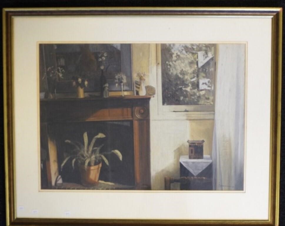 Greg Hansell | Fireplace In Summer | MutualArt