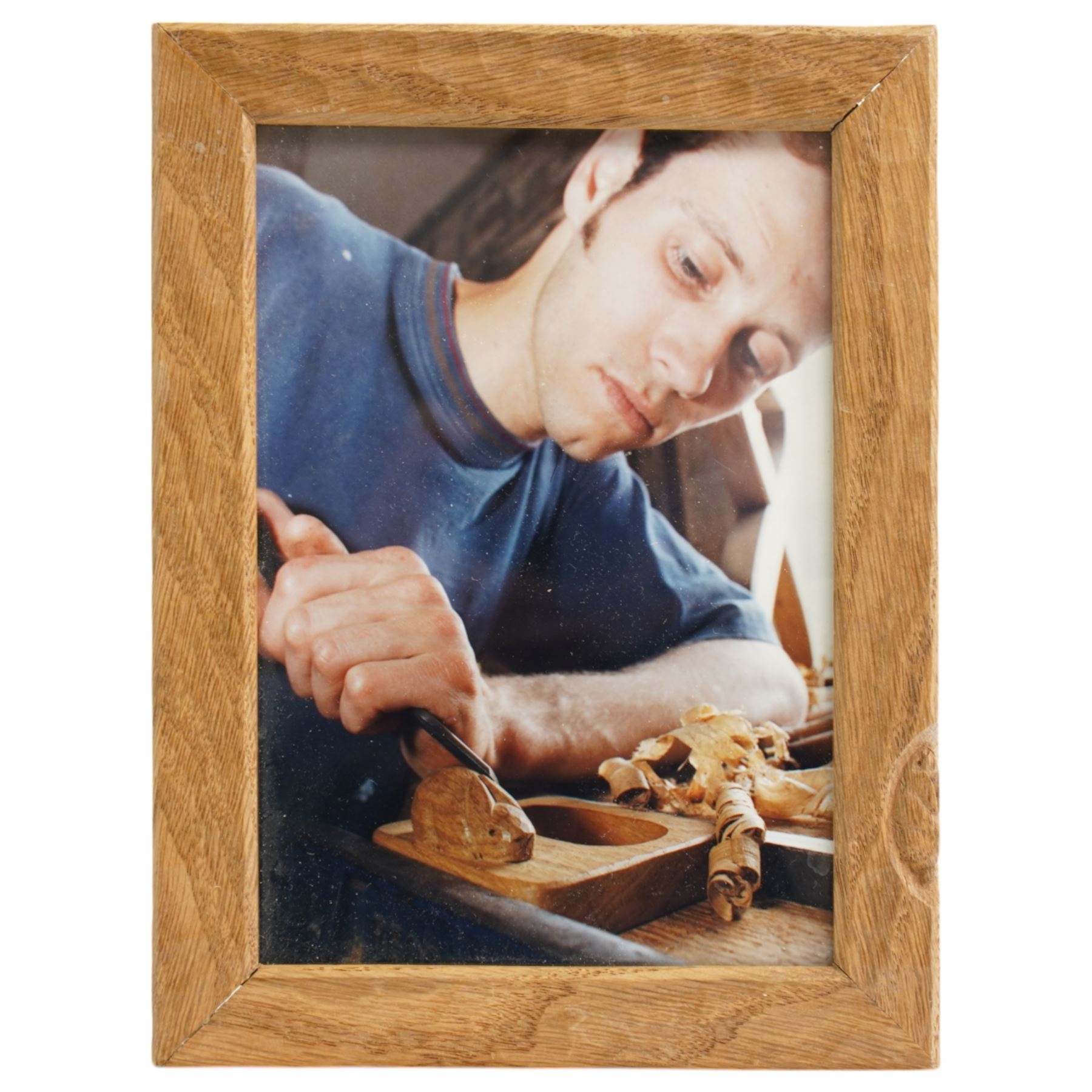 Peter 'Rabbitman' Heap | Rabbitman - adzed oak photograph frame with ...
