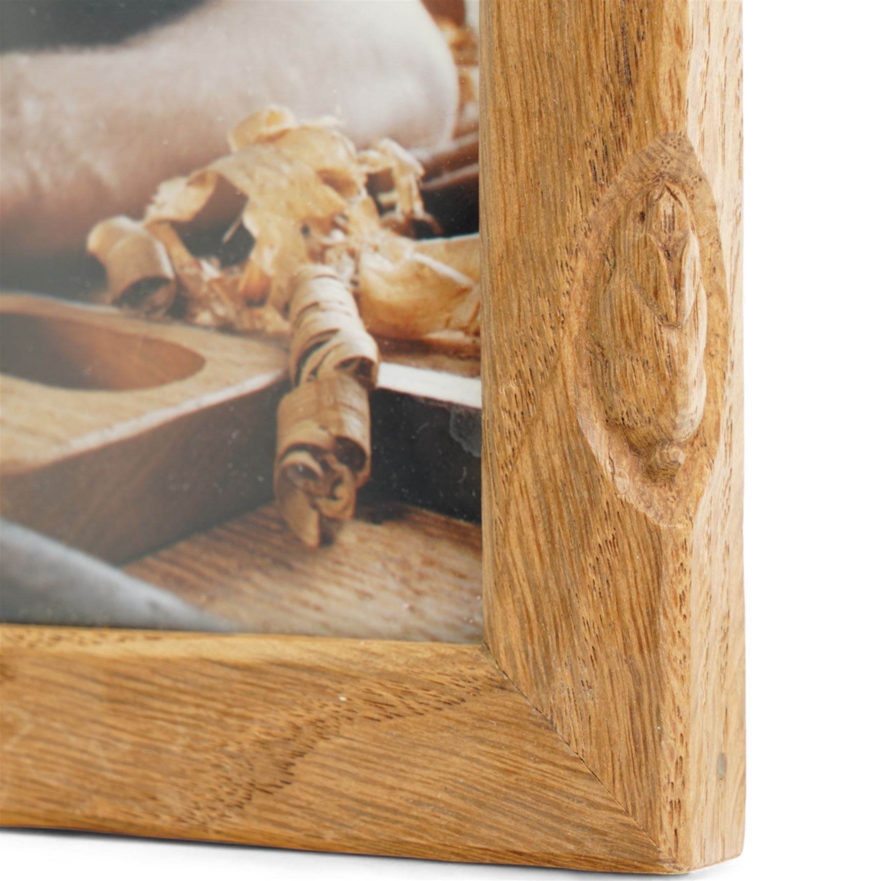 Peter 'Rabbitman' Heap | Rabbitman - adzed oak photograph frame with ...