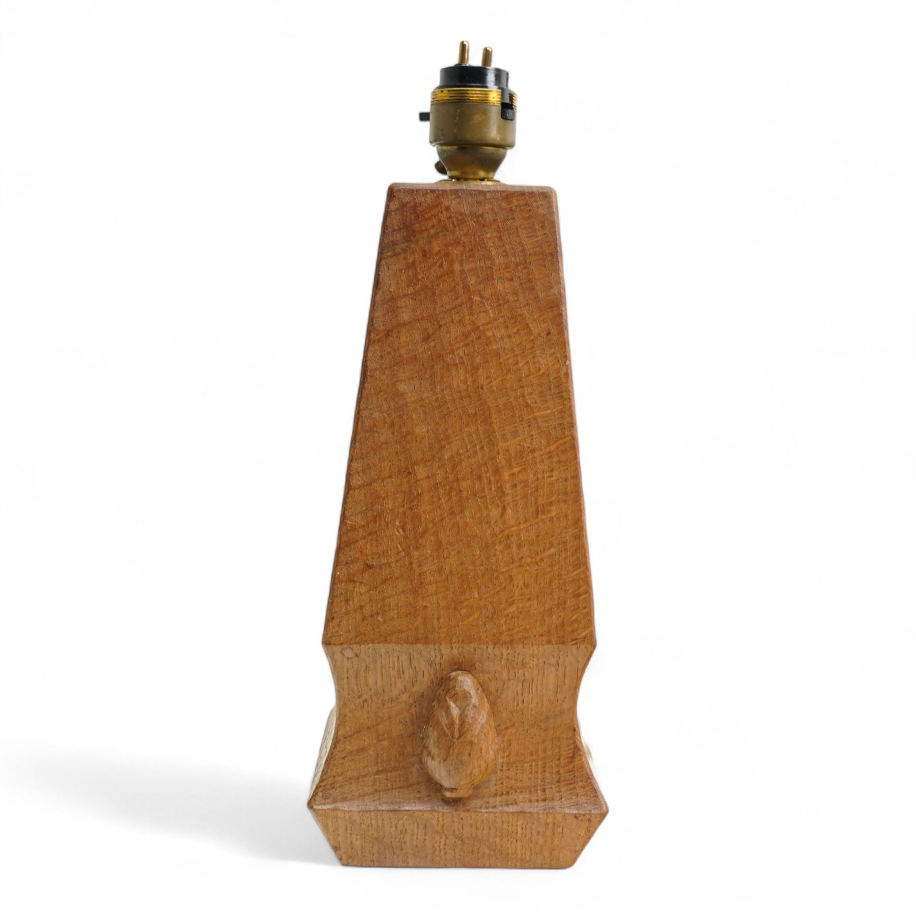 Peter 'Rabbitman' Heap | Rabbitman - tooled oak table lamp | MutualArt