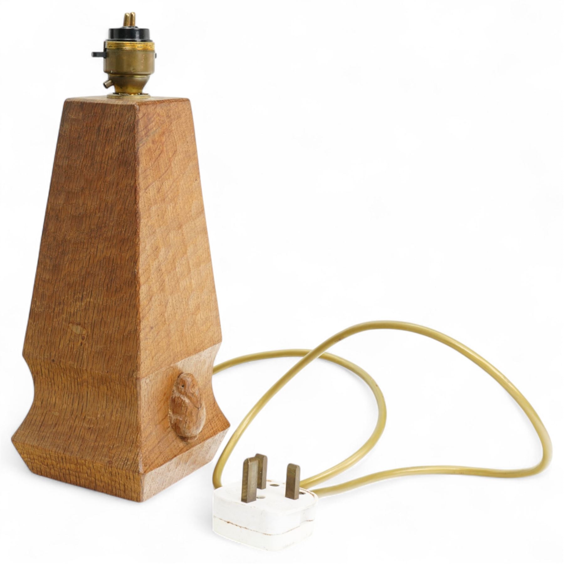 Peter 'Rabbitman' Heap | Rabbitman - tooled oak table lamp | MutualArt