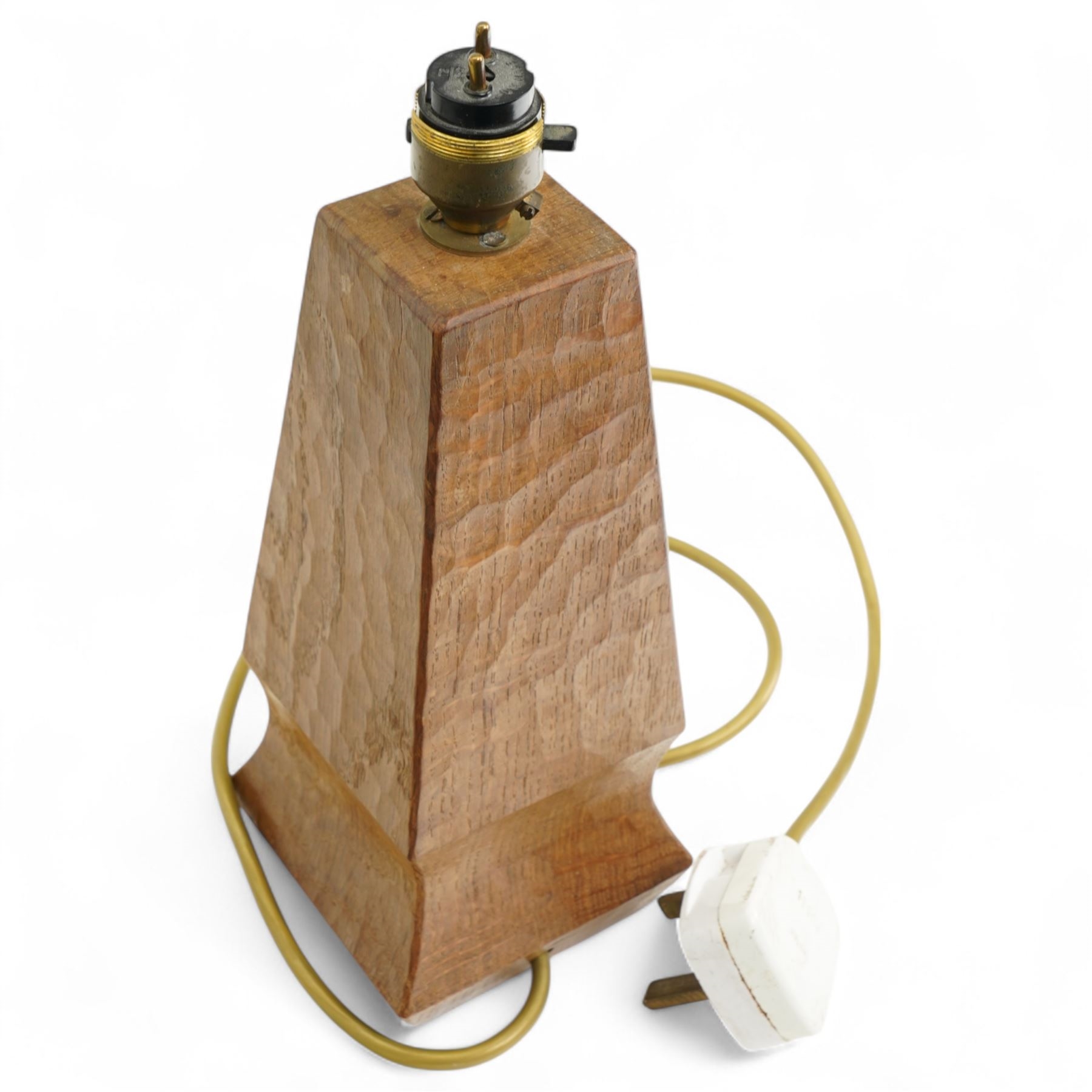 Peter 'Rabbitman' Heap | Rabbitman - tooled oak table lamp | MutualArt