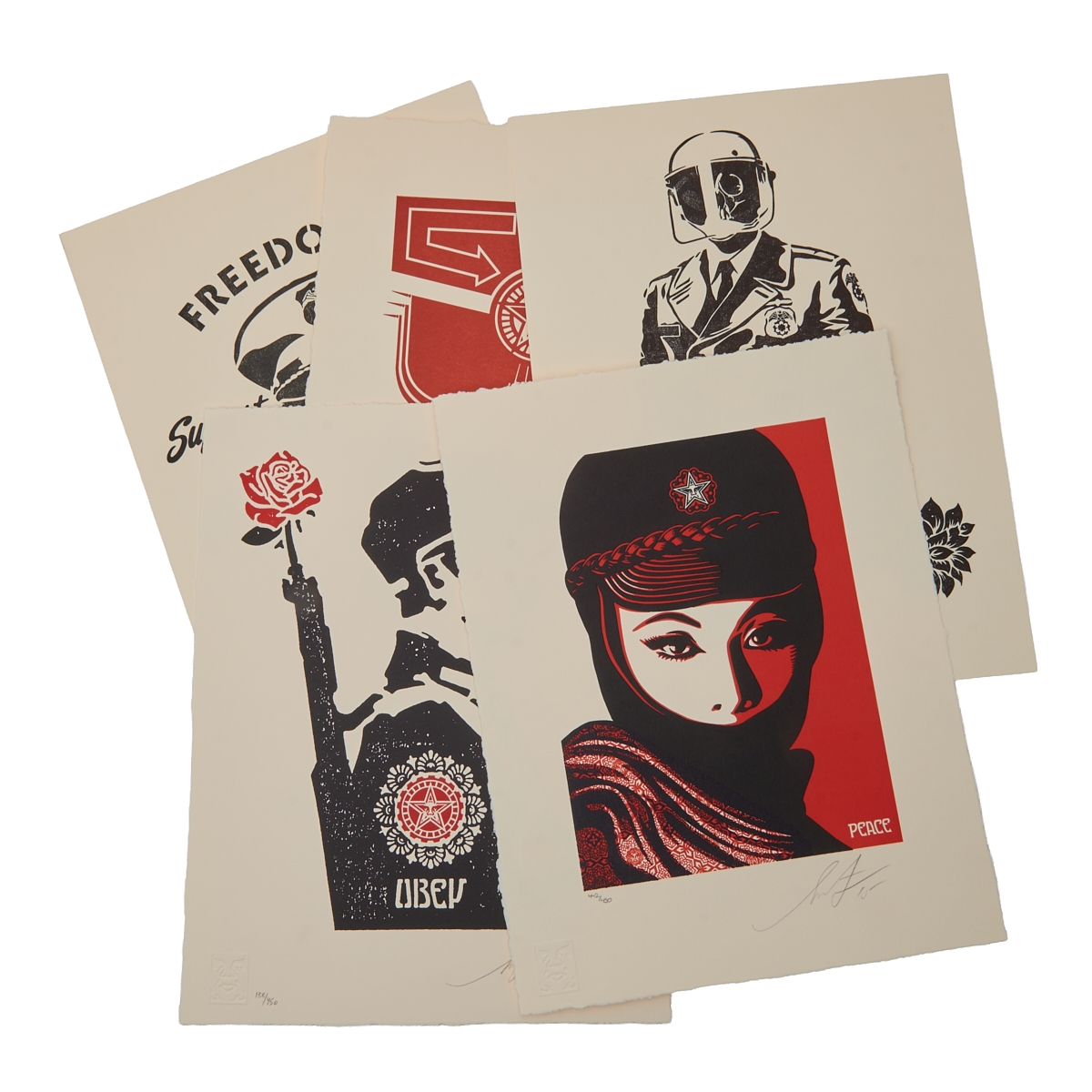 Shepard Fairey | Collection of Shepard Fairey, Letterpress Prints ...