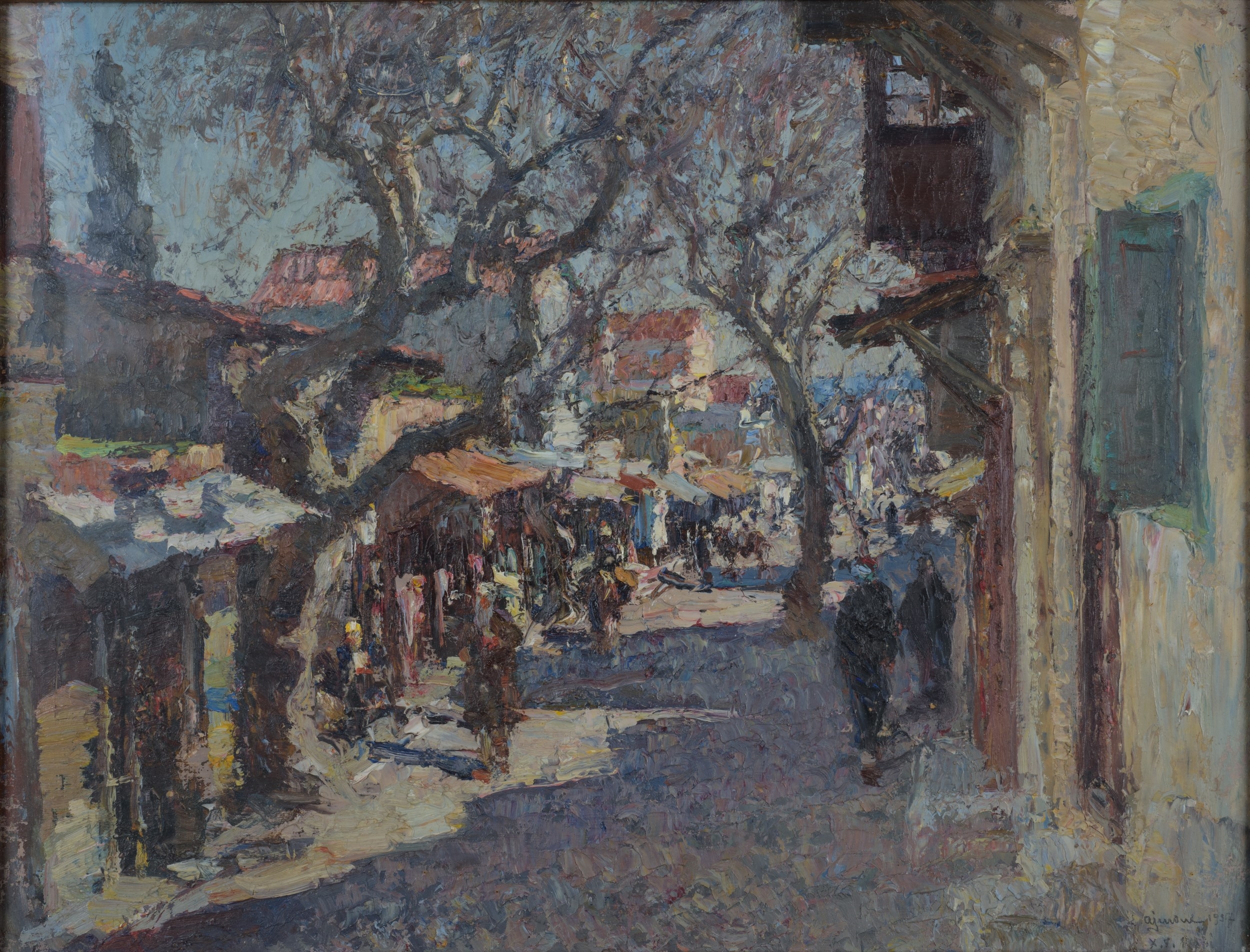 Lidio Ajmone | View of the Turkish quarter of Rhodes, 1937 | MutualArt