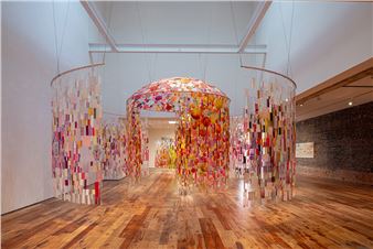 Artist Lillian Blades Invites Visitors into an Immersive Labyrinth of Veils and Reflection at Sarasota Art Museum
