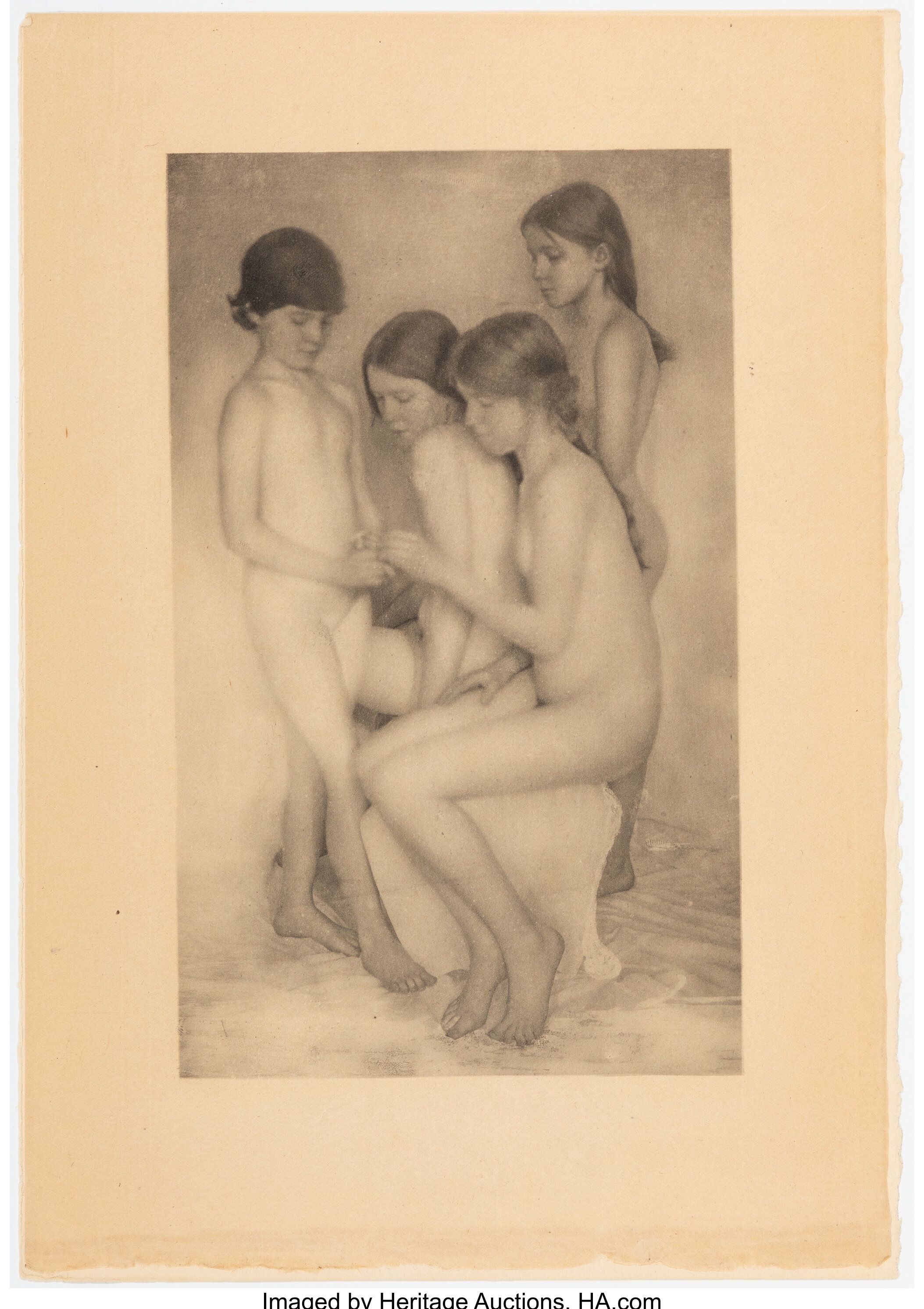 Artwork by Alice Boughton, Nude (from Camera Work XXVI, Made of Photogravure