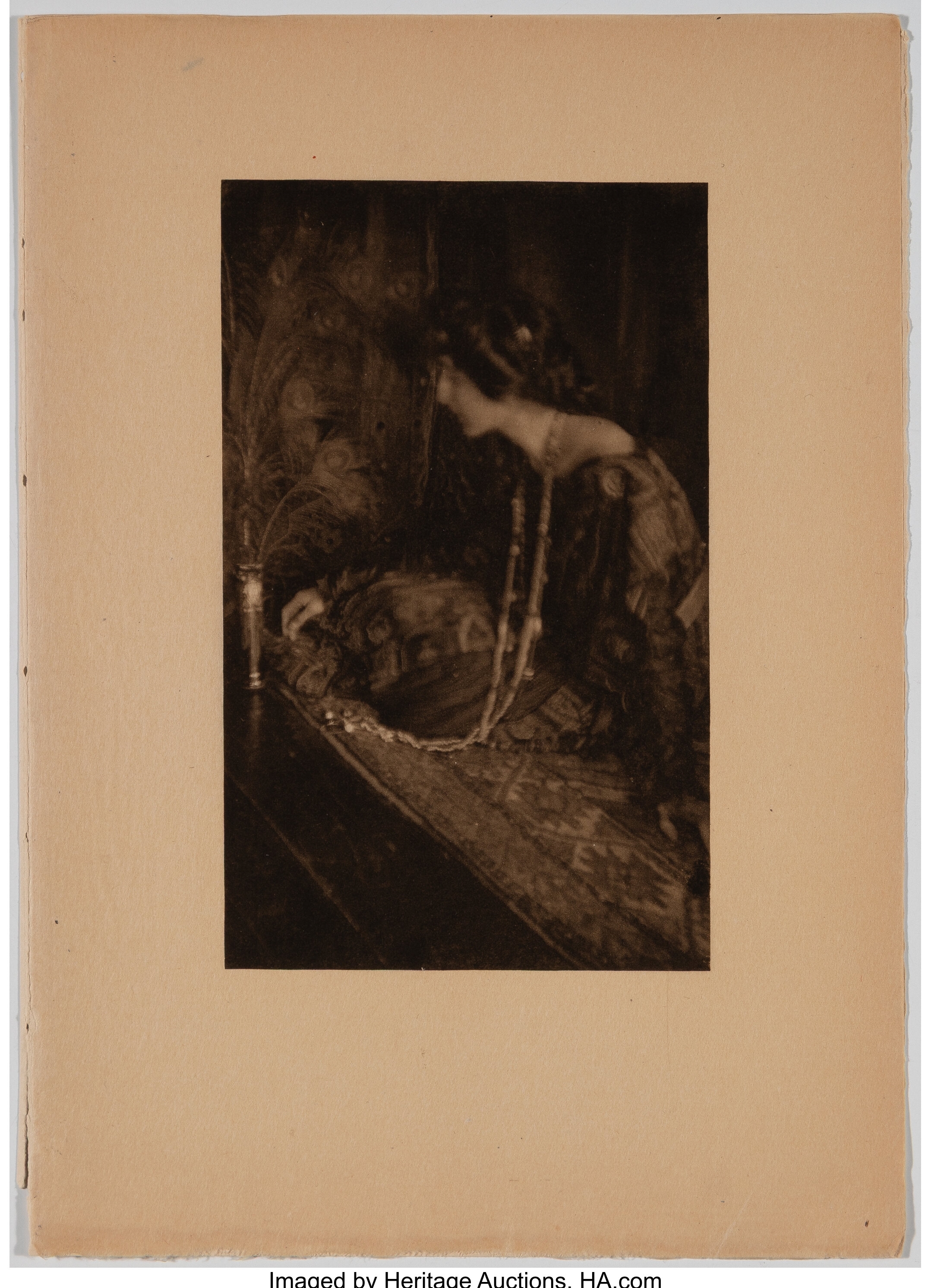 Artwork by Joseph T. Keiley, Lenore (from Camera Work XVII, Made of Photogravure