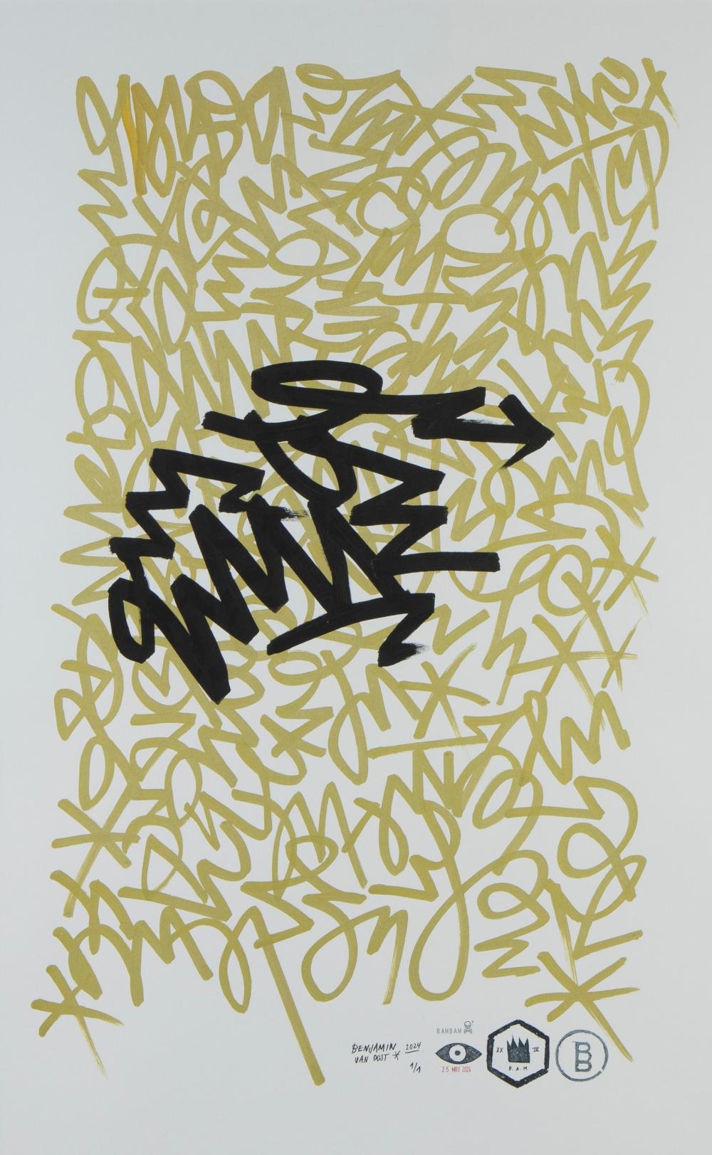 Artwork by Benjamin van Oost, Untitled, Made of ink on paper