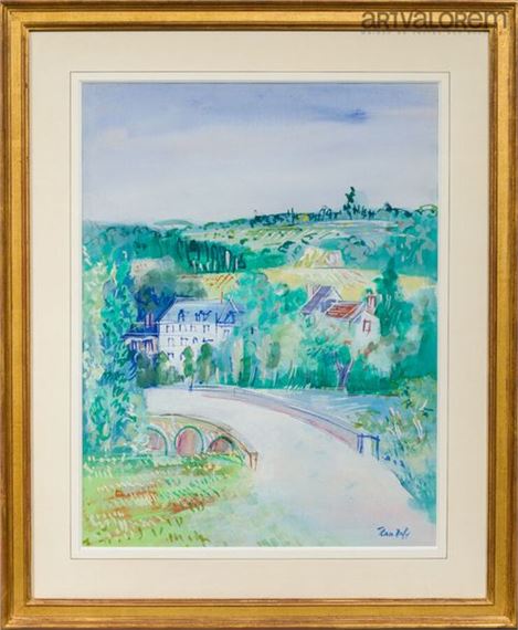 Jean Dufy | Surroundings of Preuilly-sur-Claise (Circa 1940