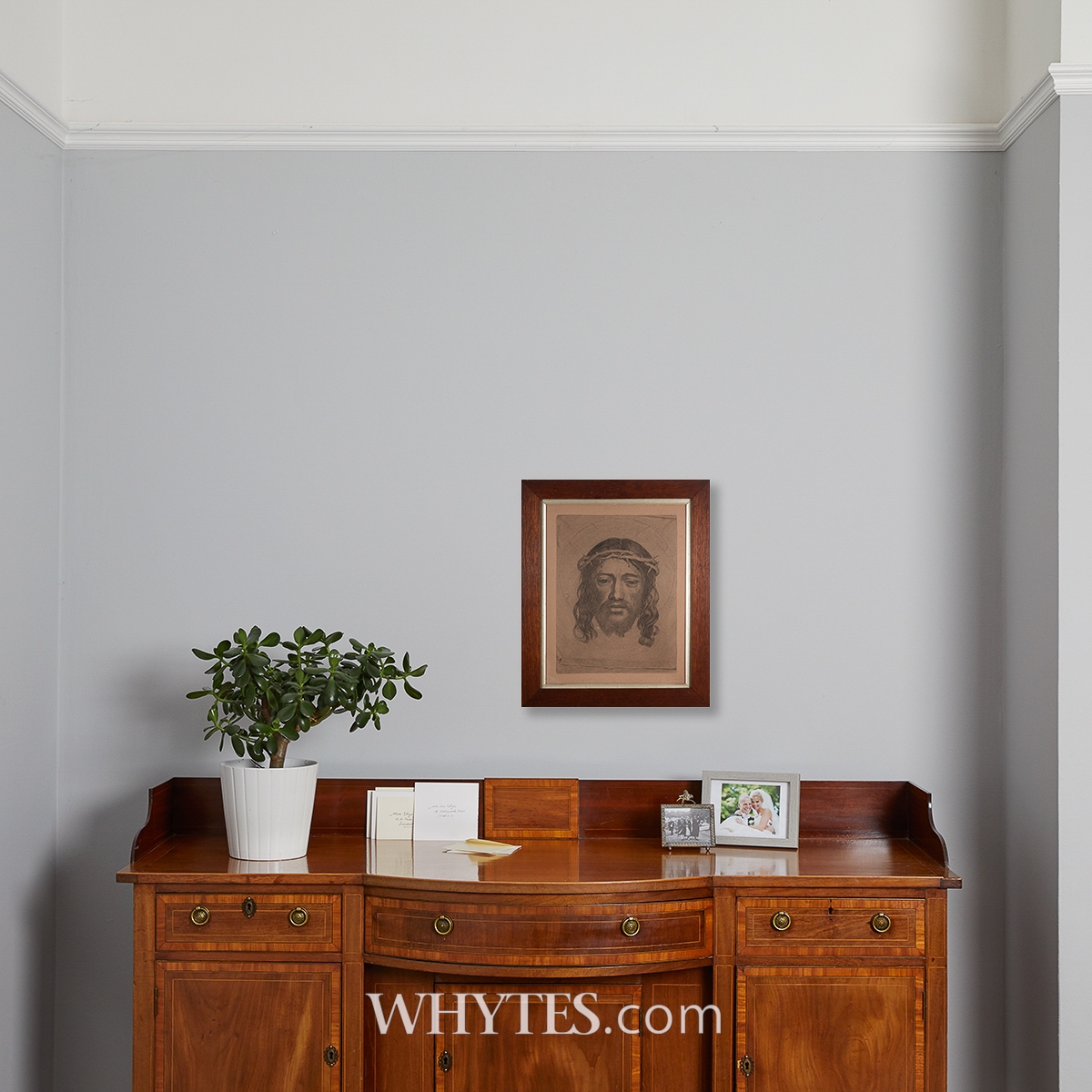 Artwork by Claude Mellan, Title : THE SAINT VERONICA OR THE HOLY HANDKERCHIEF, Made of engraving