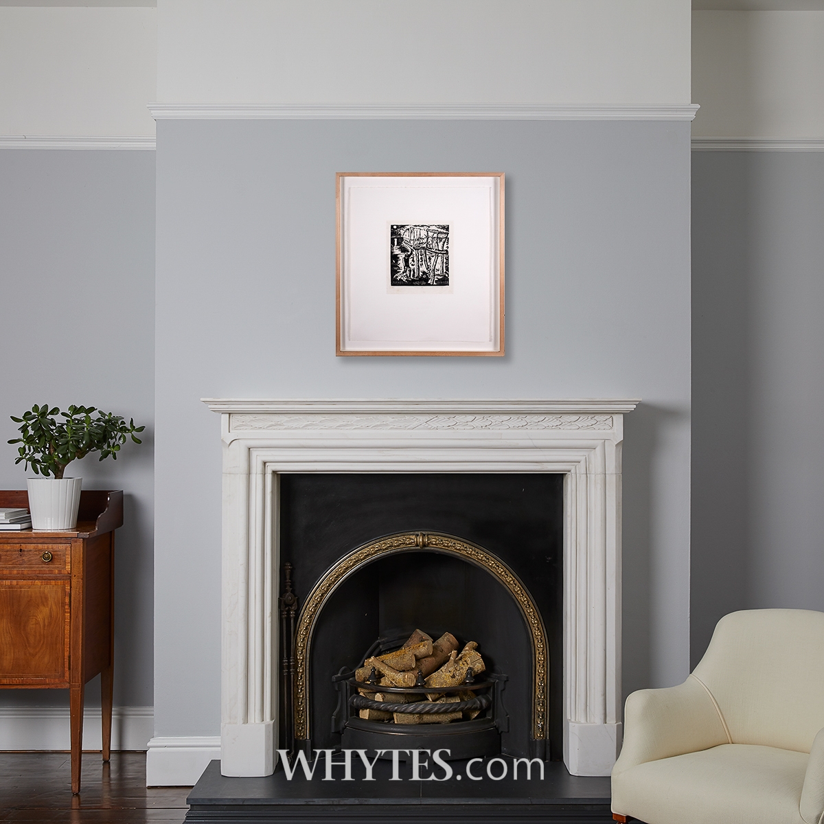 Artwork by Michael Lyons, to help provide water trucks with safe and clean water to the people of Gaza., Made of etching