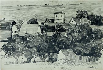 Kallmünz (im Mittelgrund Turm des Silbermannschen Schlösschens) - Alois Hänisch