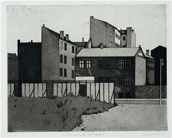 6 Blätter mit Motiven aus Berlin. Nähe Anhalter Bahnhof I-IV - Jan Huber