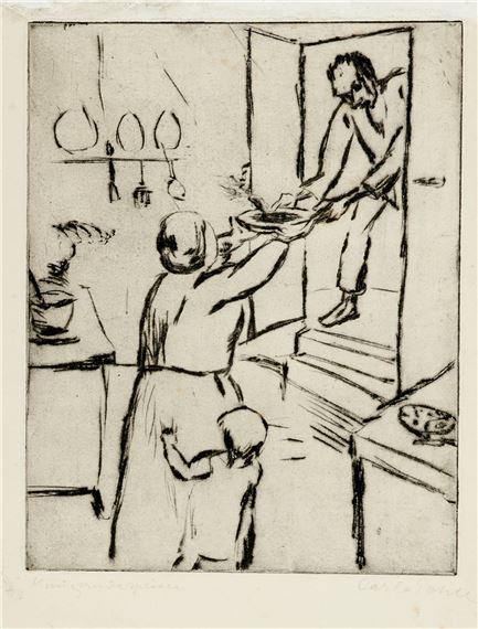 Hungernde speisen - Trauernde by Carla Pohle, (19)57