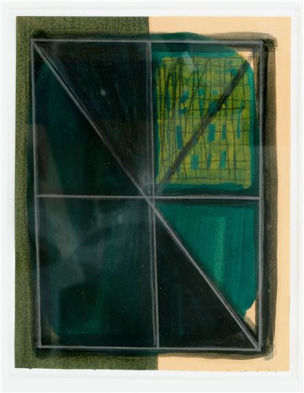 Komposition in Schwarz und Grün - Günter Tuzina