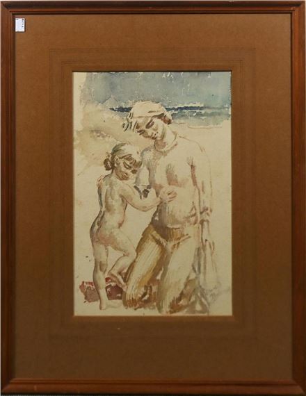 Arthur Murch | BEACH NUDE STUDY (1950) | MutualArt