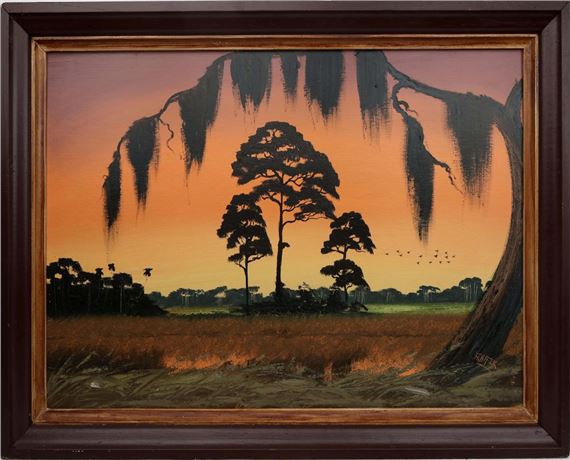 FLORIDA HIGHWAYMEN NIGHT SILHOUETTE by Alfred Hair