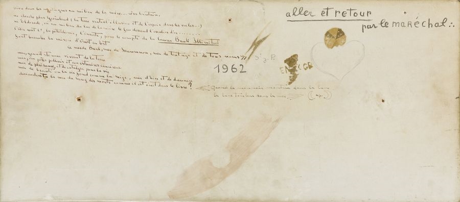 Artwork by Jacques Moreau, Aller et retour, Made of Gold leaf and oil on panel