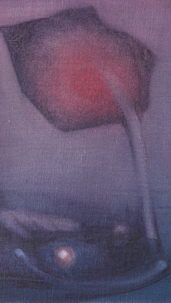 Artwork by Mauro Mejíaz, Surrealist composition, Made of Oil on canvas mounted on wood