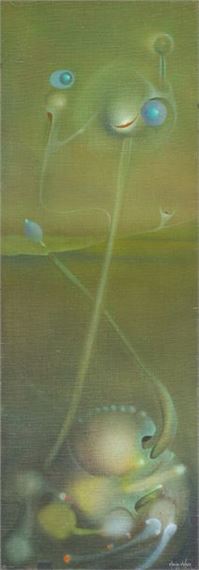 Surrealist composition by Mauro Mejíaz, 1969