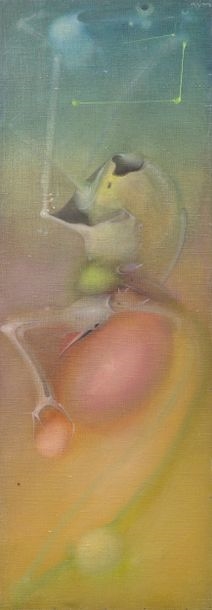 Artwork by Mauro Mejíaz, Surrealist composition, Made of Oil on canvas