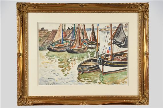 Le bassin d’Honfleur by Henri Liénard de Saint-Délis