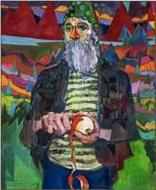 Literary Citations Abound in Andrew Salgados Vibrantly Layered Portraits