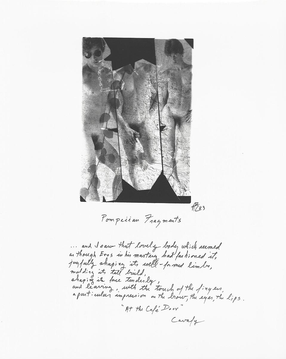 Artwork by Amos Badertscher, Pompeiian Fragments, Made of Gelatin silver print