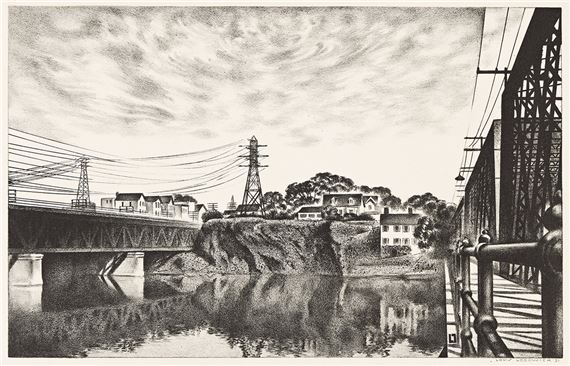 City on a Rock by Louis Lozowick, 1931