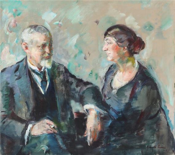 Portrait of Jens Sylvester Hvid and Anna Sylvester Hvid - Henrik Lund