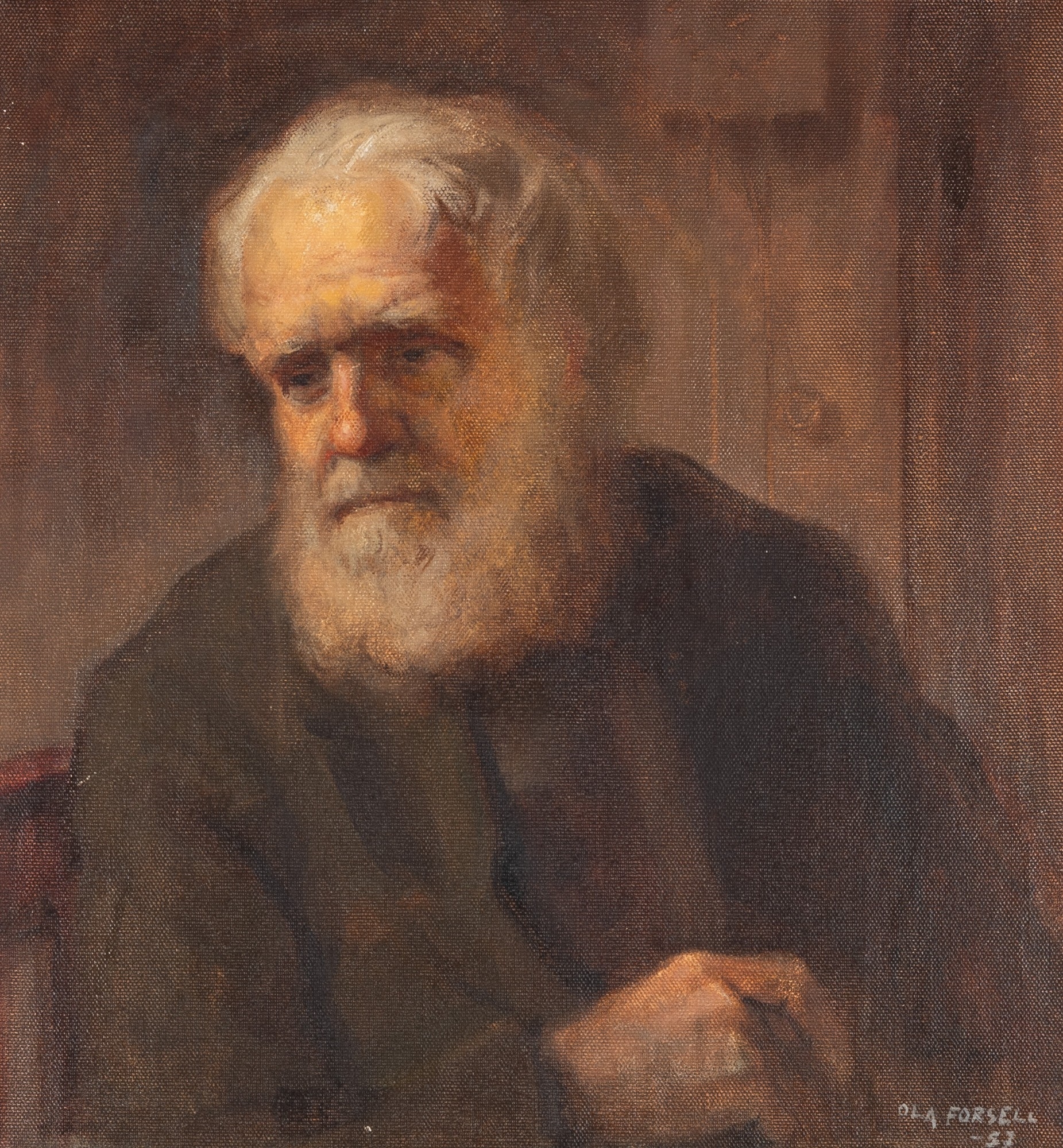 Ola Forsell | A mans portrait | MutualArt