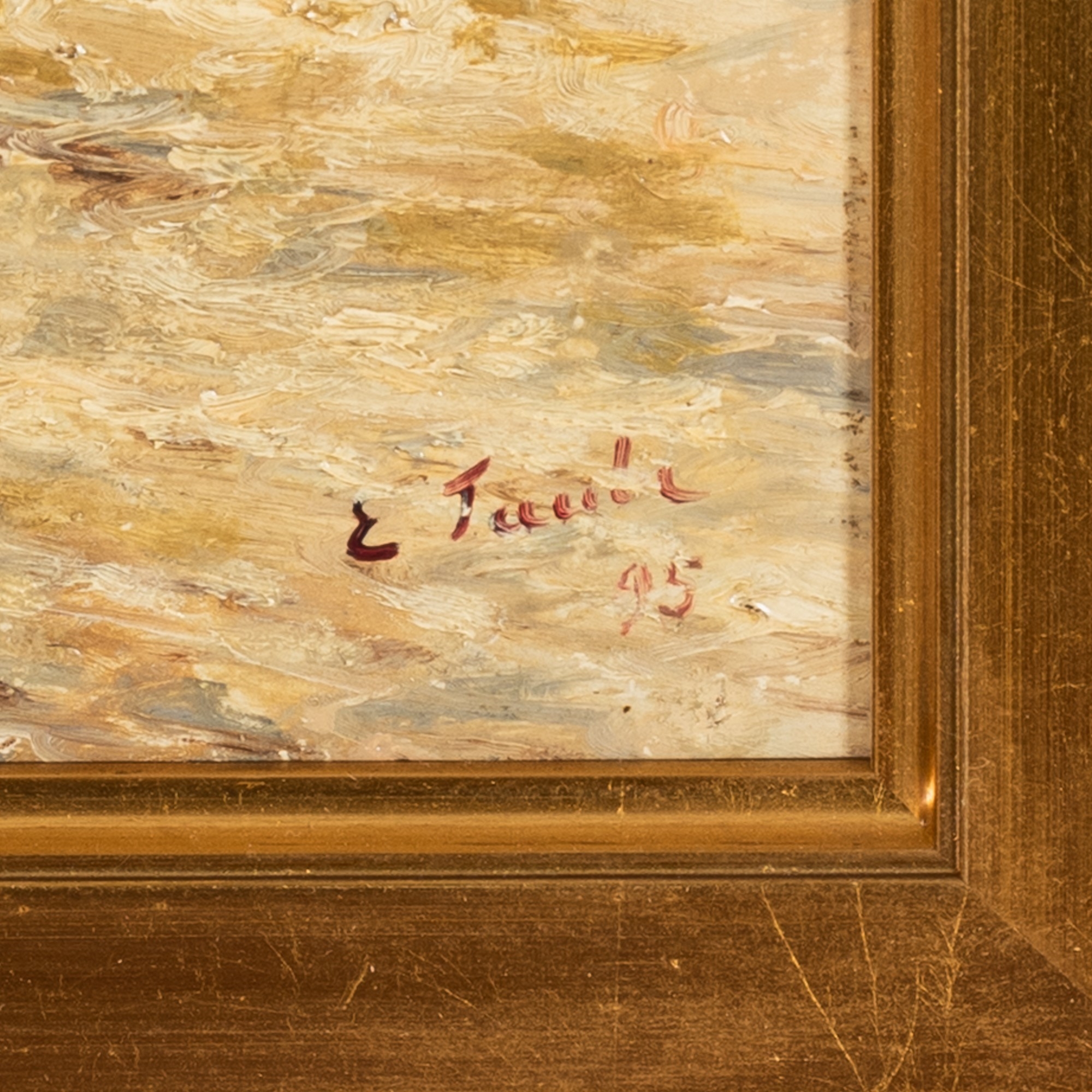 Artwork by Eugen Taube, Landscape, Made of oil