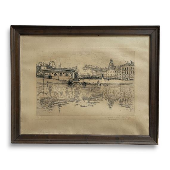 La pointe d'amont de l'ïle Feydeau by René Pinard, 1932