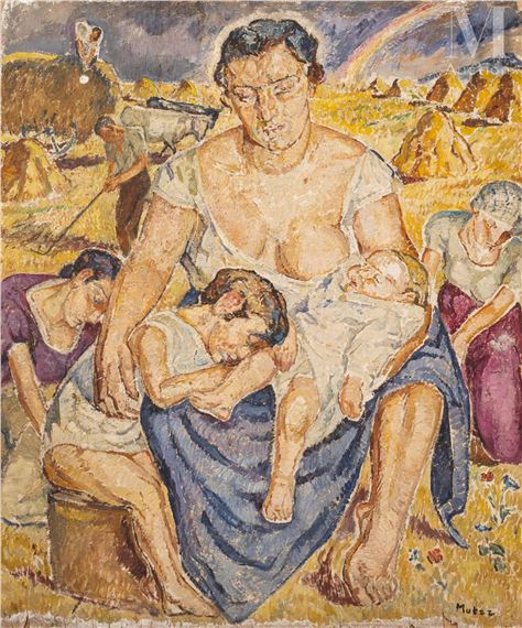 Maternité aux moissons by Maria-Mela Muter, circa 1925