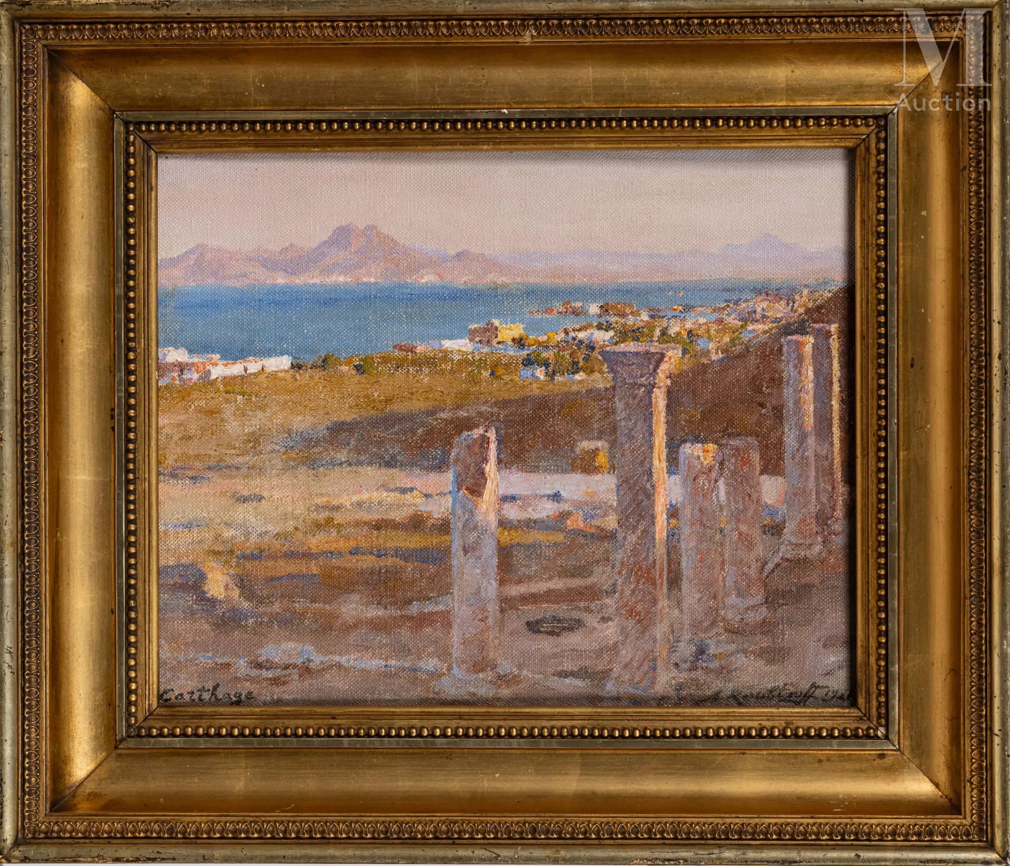 Alexandre Roubtzoff | Vue sur les Ruines de Carthage (1884) | MutualArt